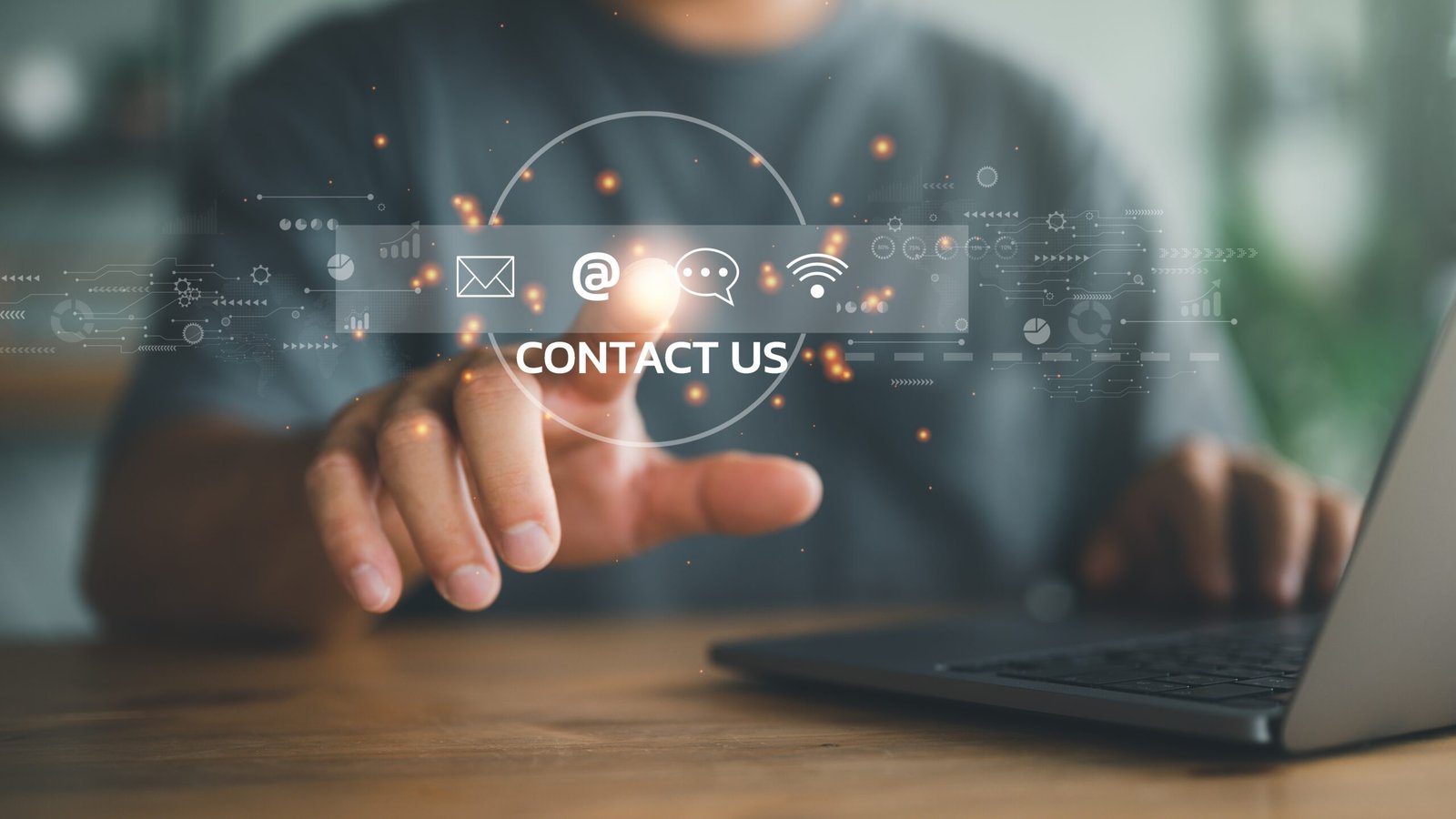 Contact,Us,Or,Customer,Support,Hotline,People,Connect.,Businessman,Using